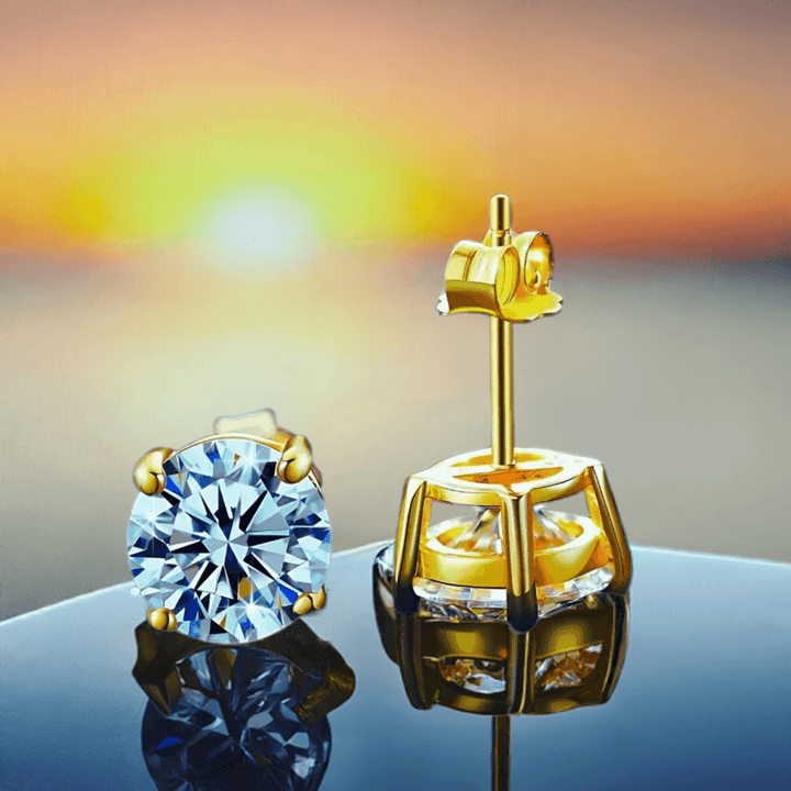 Polair Official Gold and Silver Carat Earrings For Women.