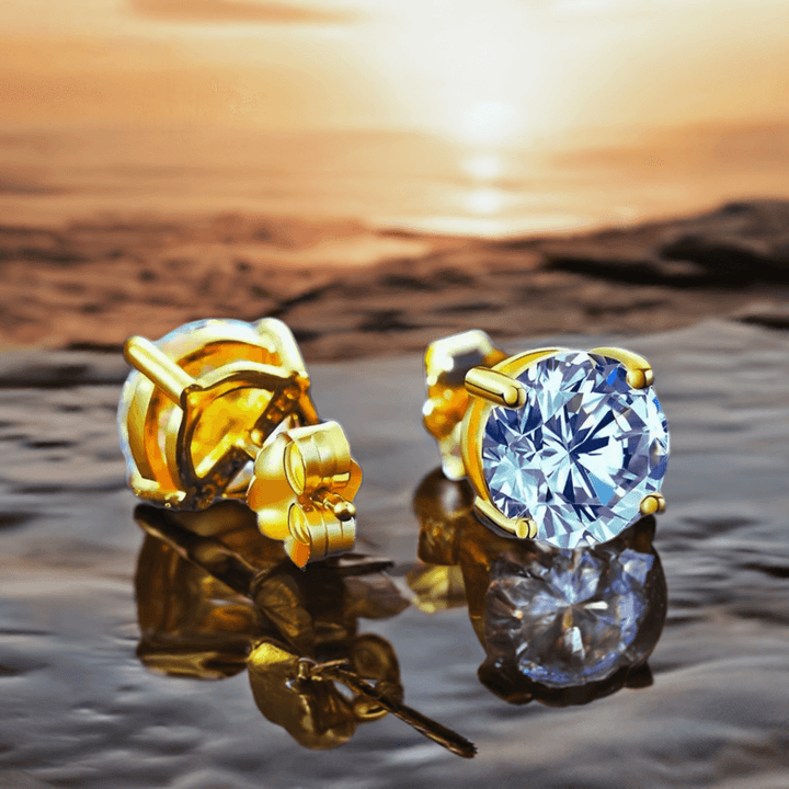 Polair Official Gold and Silver Carat Earrings For Women.
