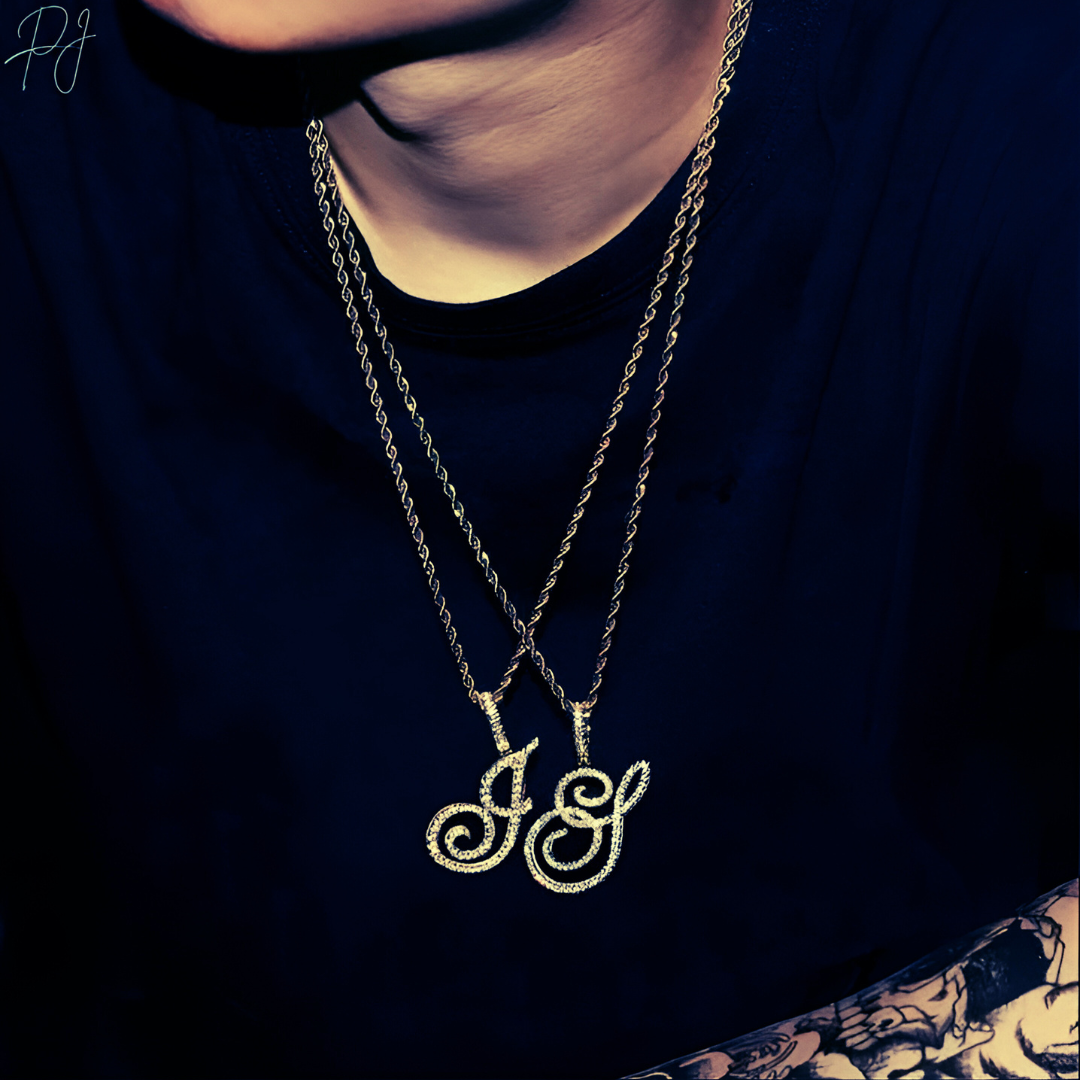Aera Cursive Initial Letter Necklace