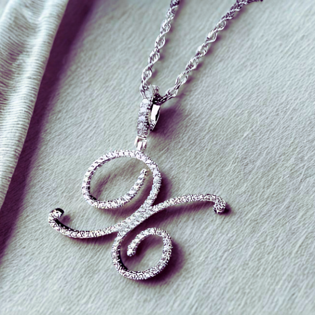 Aera Cursive Initial Letter Necklace Polair™
