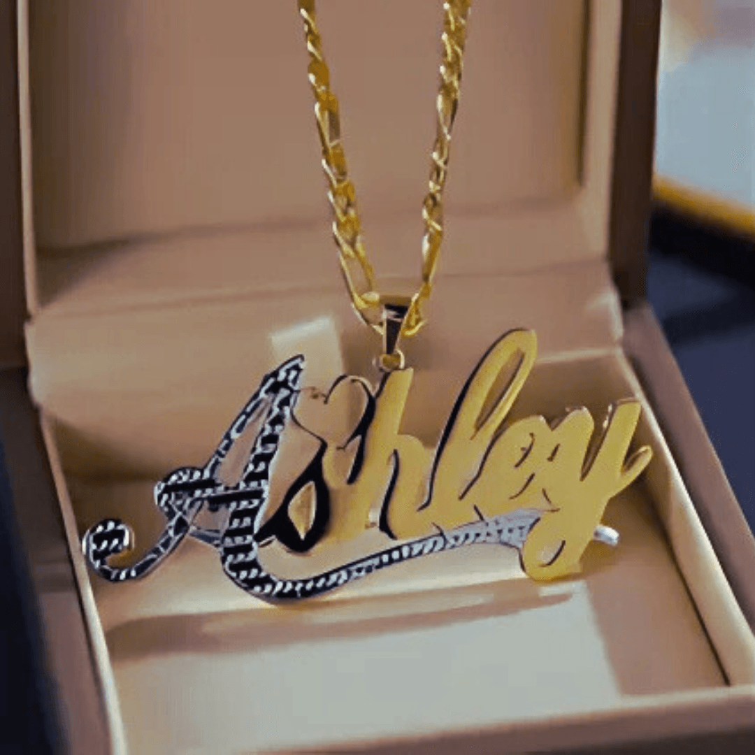 Custom 18k Gold Plated Name Necklace Polair™