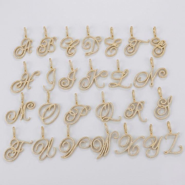 Aera Cursive Initial Letter Necklace