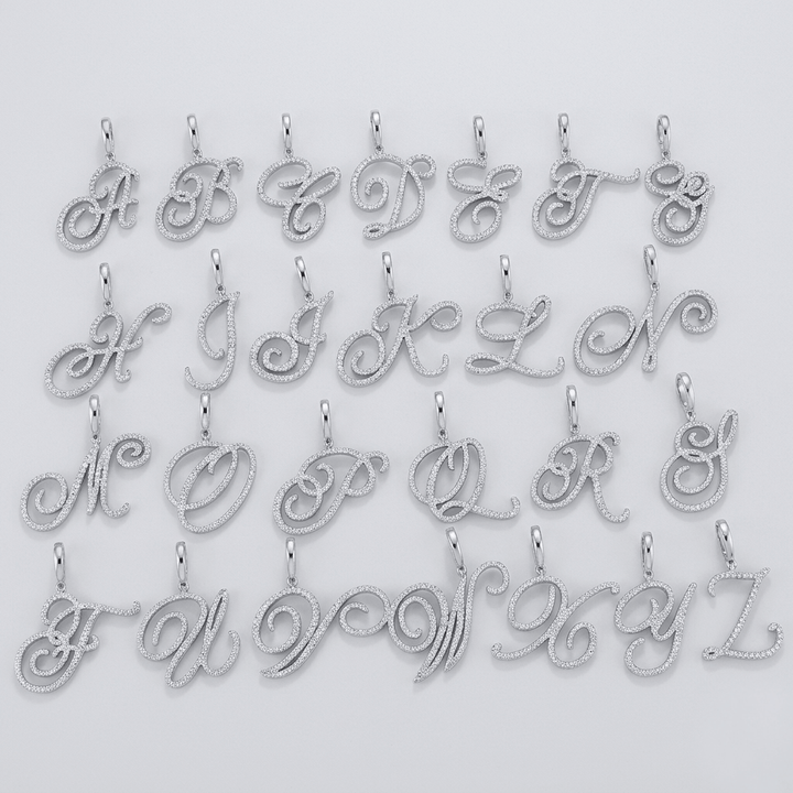 Aera Cursive Initial Letter Necklace