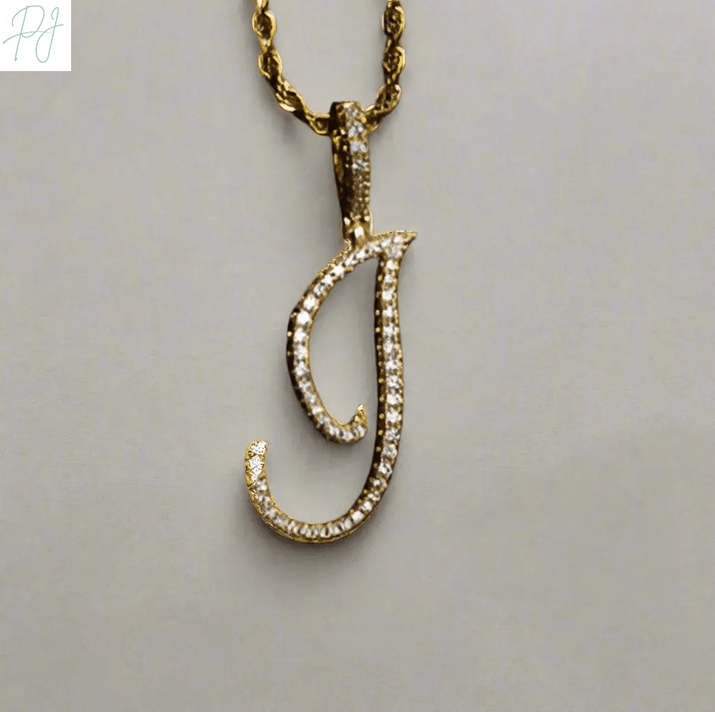 Aera Cursive Initial Letter Necklace Polair™