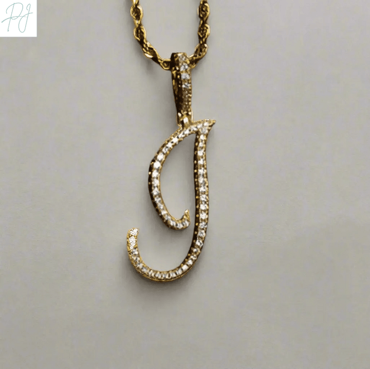 Aera Cursive Initial Letter Necklace Polair™