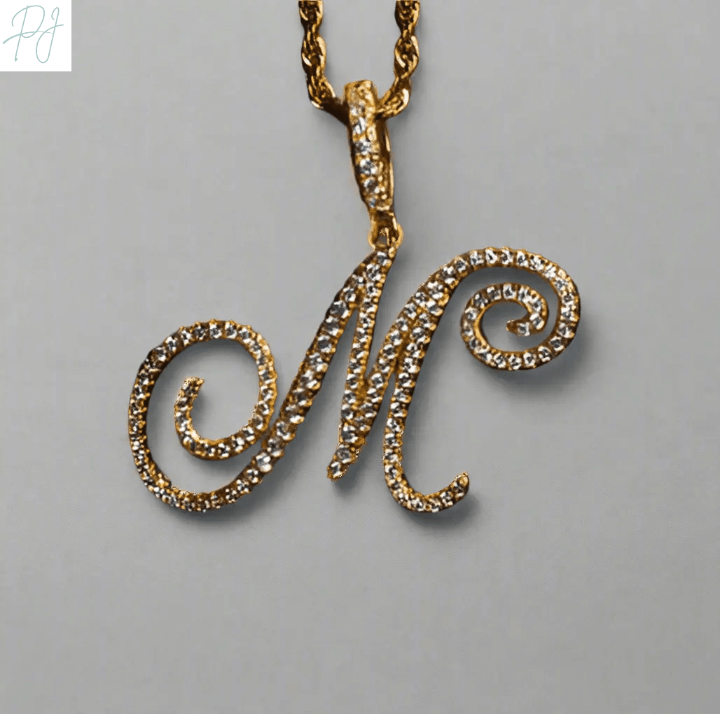 Aera Cursive Initial Letter Necklace Polair™