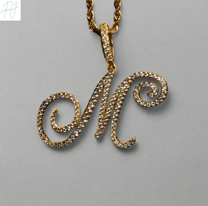 Aera Cursive Initial Letter Necklace Polair™