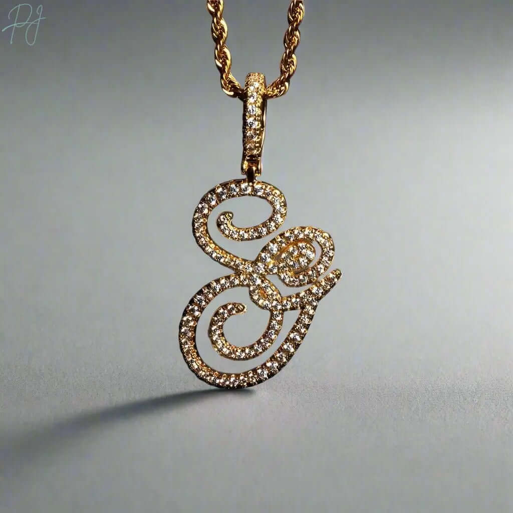 Aera Cursive Initial Letter Necklace Polair™