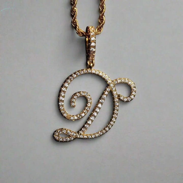 Aera Cursive Initial Letter Necklace Polair™