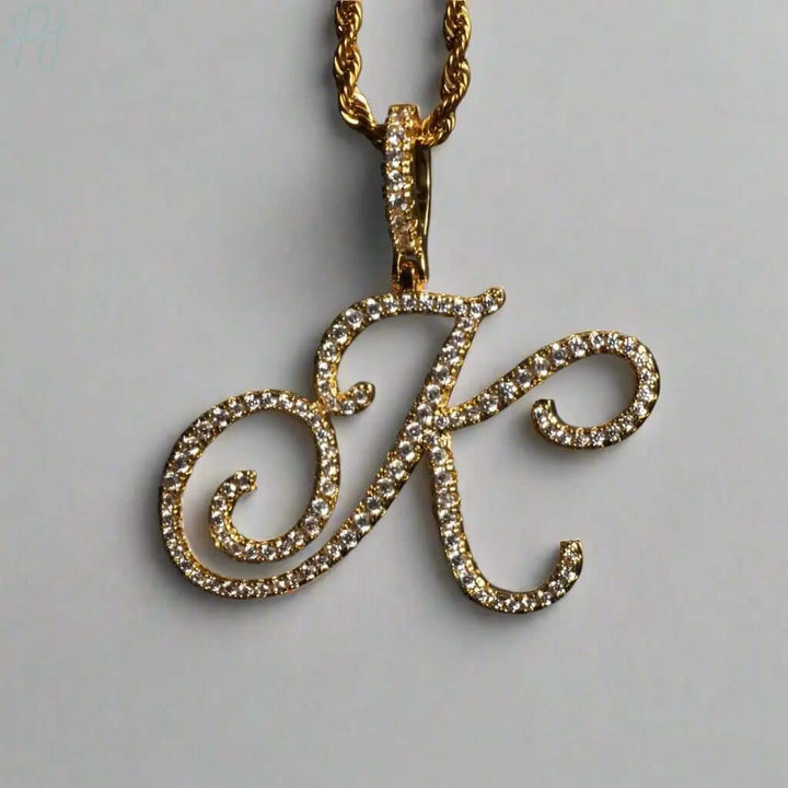 Aera Cursive Initial Letter Necklace Polair™
