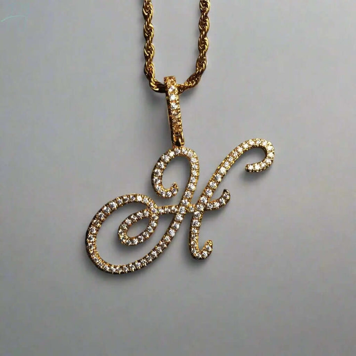 Aera Cursive Initial Letter Necklace Polair™