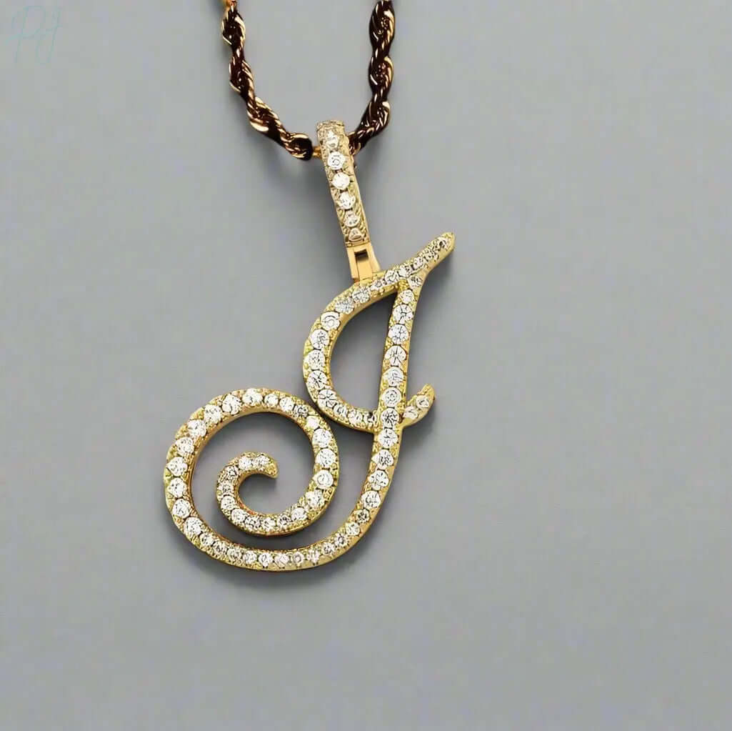 Aera Cursive Initial Letter Necklace Polair™