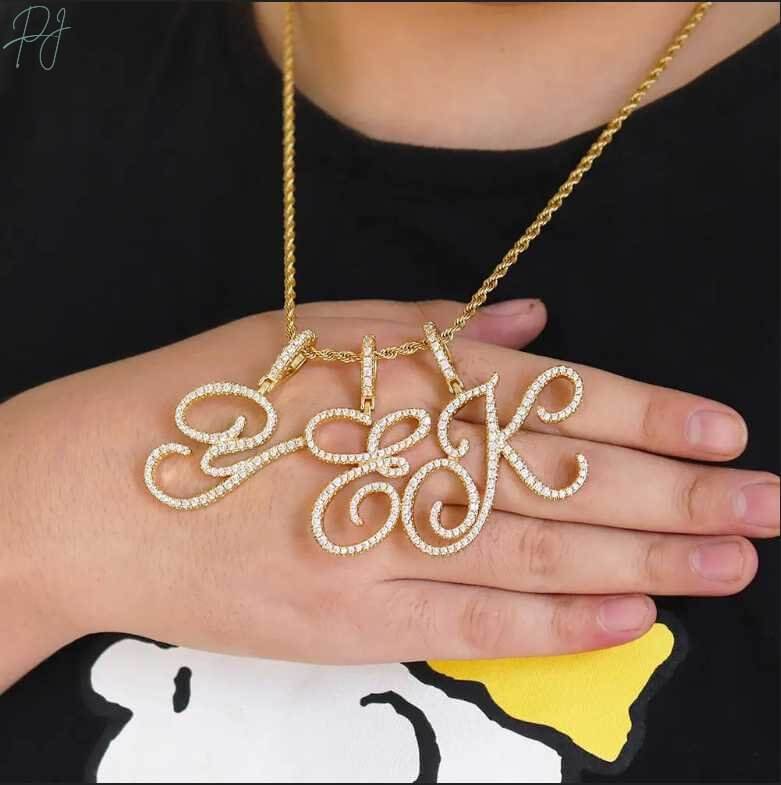 Aera Cursive Initial Letter Necklace