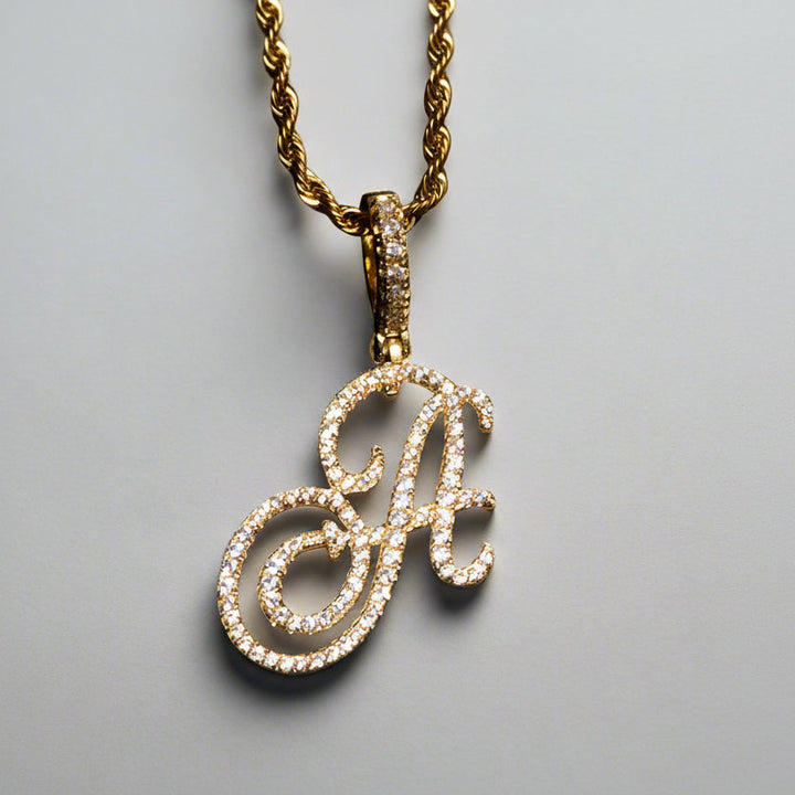 Aera Cursive Initial Letter Necklace Polair™