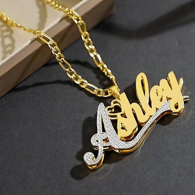 Custom 18k Gold Plated Name Necklace Polair™