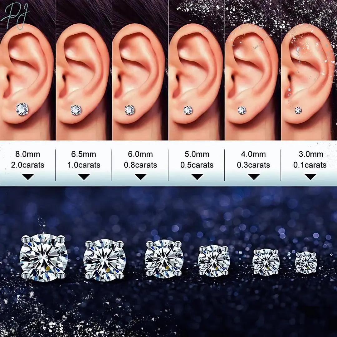 Polair Official Gold and Silver Carat Earrings For Women.