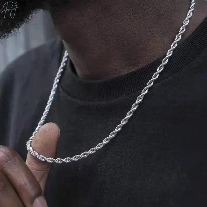 Polair Twist Chain Fashion Necklace For Men/Women.
