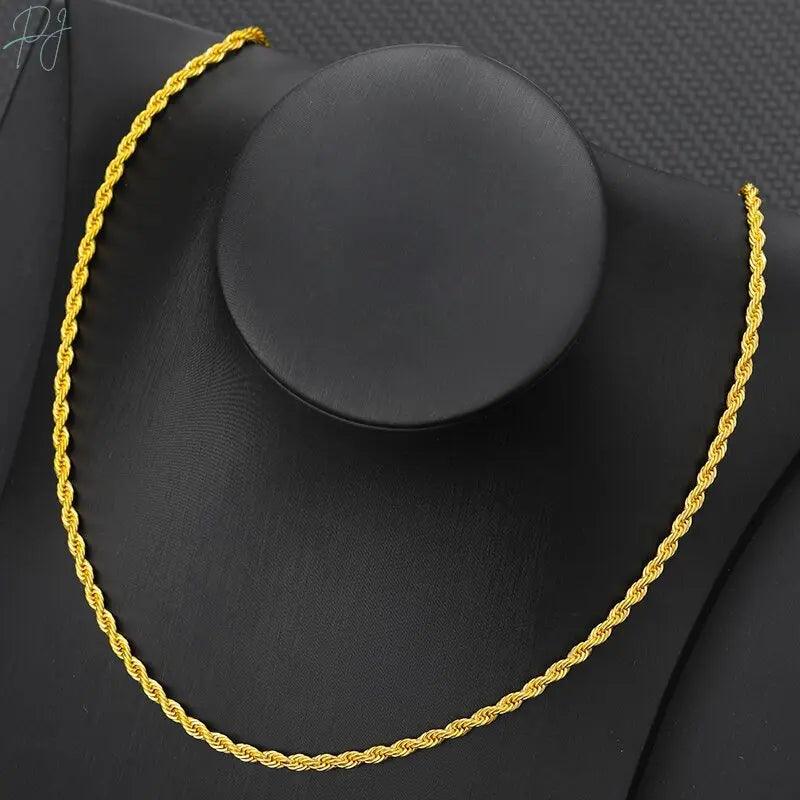 Polair Twist Chain Fashion Necklace For Men/Women.