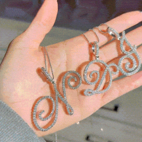 Aera Cursive Initial Letter Necklace