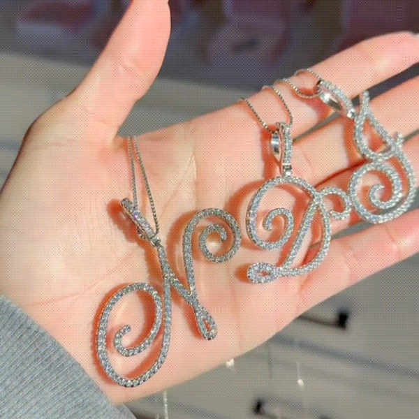 Custom Cursive A-Z Initial Letter Necklace Polair™