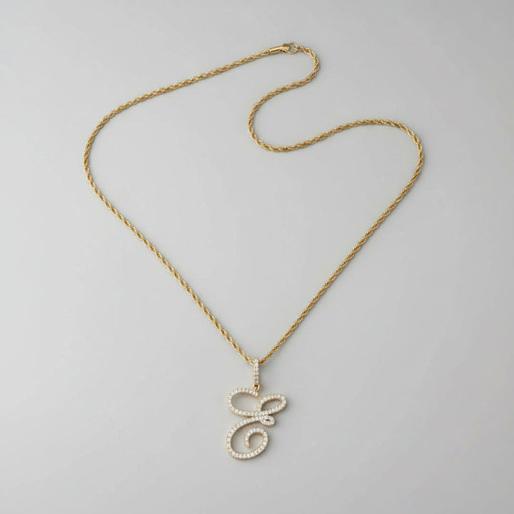 Aera Cursive Initial Letter Necklace Polair™