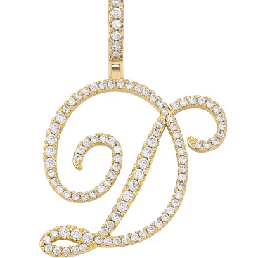Aera Cursive Initial Letter Necklace - Polair