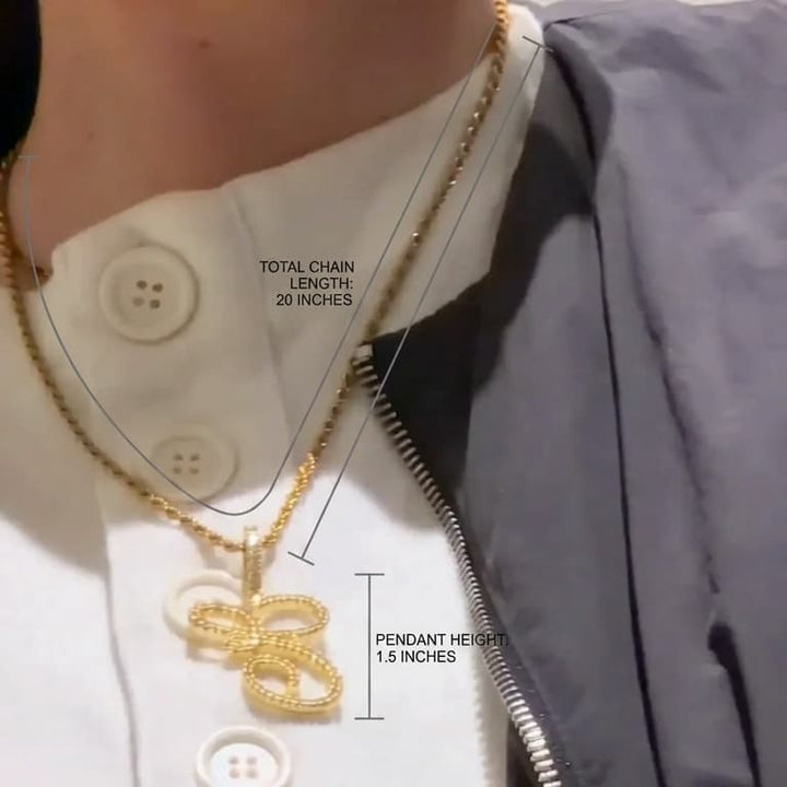 Aera Cursive Initial Letter Necklace - Polair