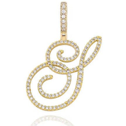 Aera Cursive Initial Letter Necklace - Polair