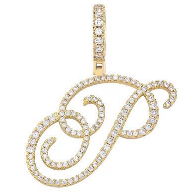 Aera Cursive Initial Letter Necklace - Polair