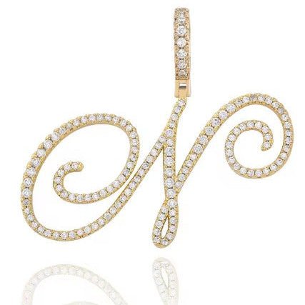 Aera Cursive Initial Letter Necklace - Polair