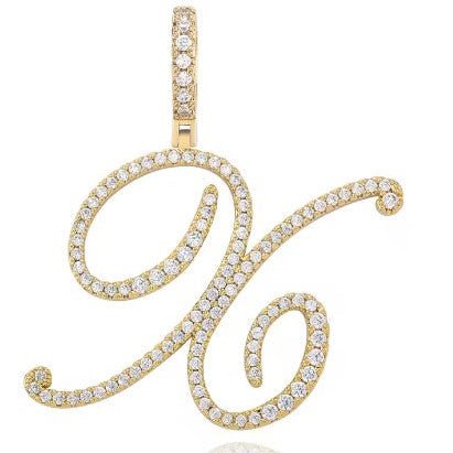 Aera Cursive Initial Letter Necklace - Polair