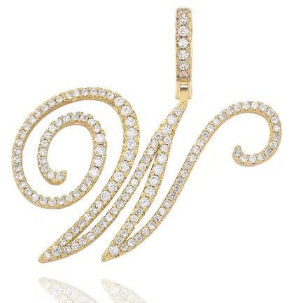 Aera Cursive Initial Letter Necklace - Polair