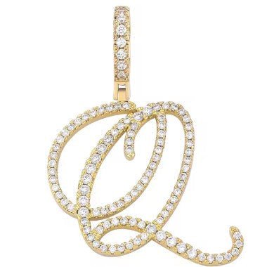 Aera Cursive Initial Letter Necklace - Polair