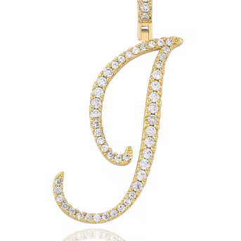 Aera Cursive Initial Letter Necklace - Polair