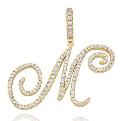 Aera Cursive Initial Letter Necklace - Polair