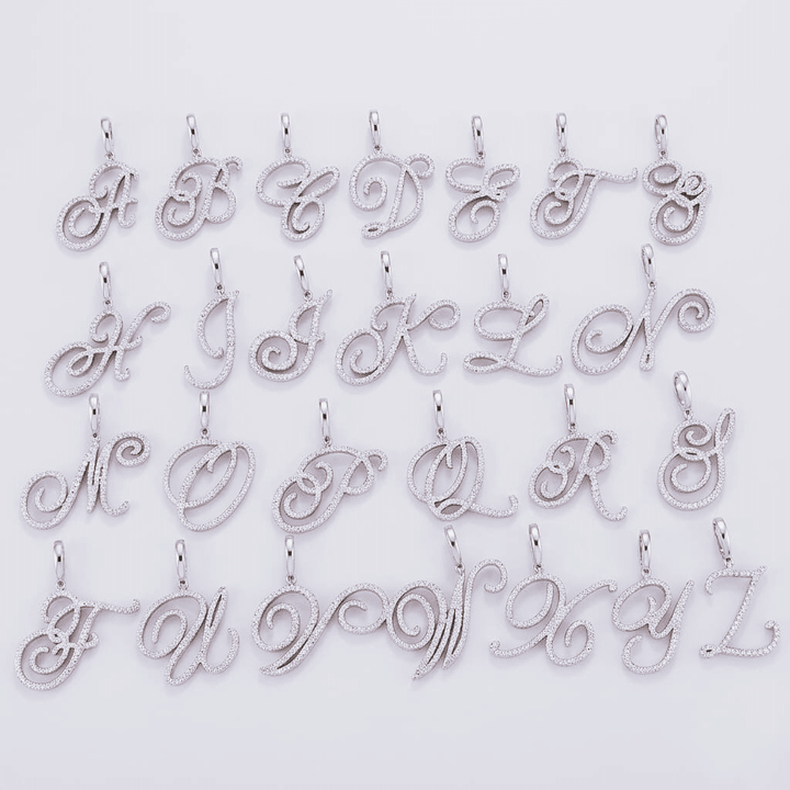 Aera Cursive Initial Letter Necklace - Polair
