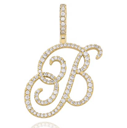 Aera Cursive Initial Letter Necklace - Polair