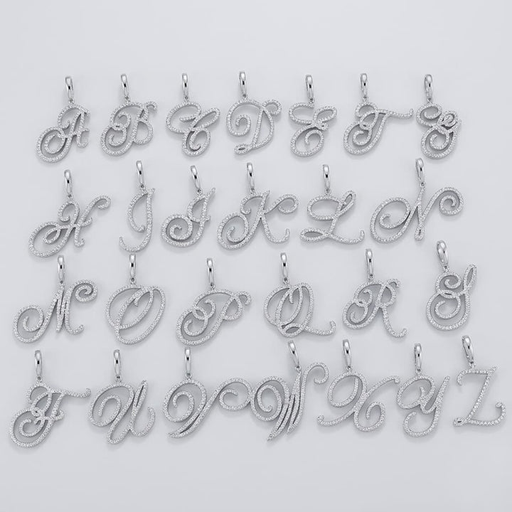 Aera Cursive Initial Letter Necklace - Polair