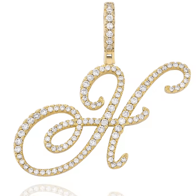 Aera Cursive Initial Letter Necklace - Polair