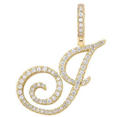 Aera Cursive Initial Letter Necklace - Polair