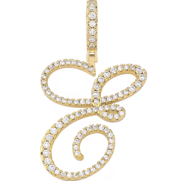 Aera Cursive Initial Letter Necklace - Polair