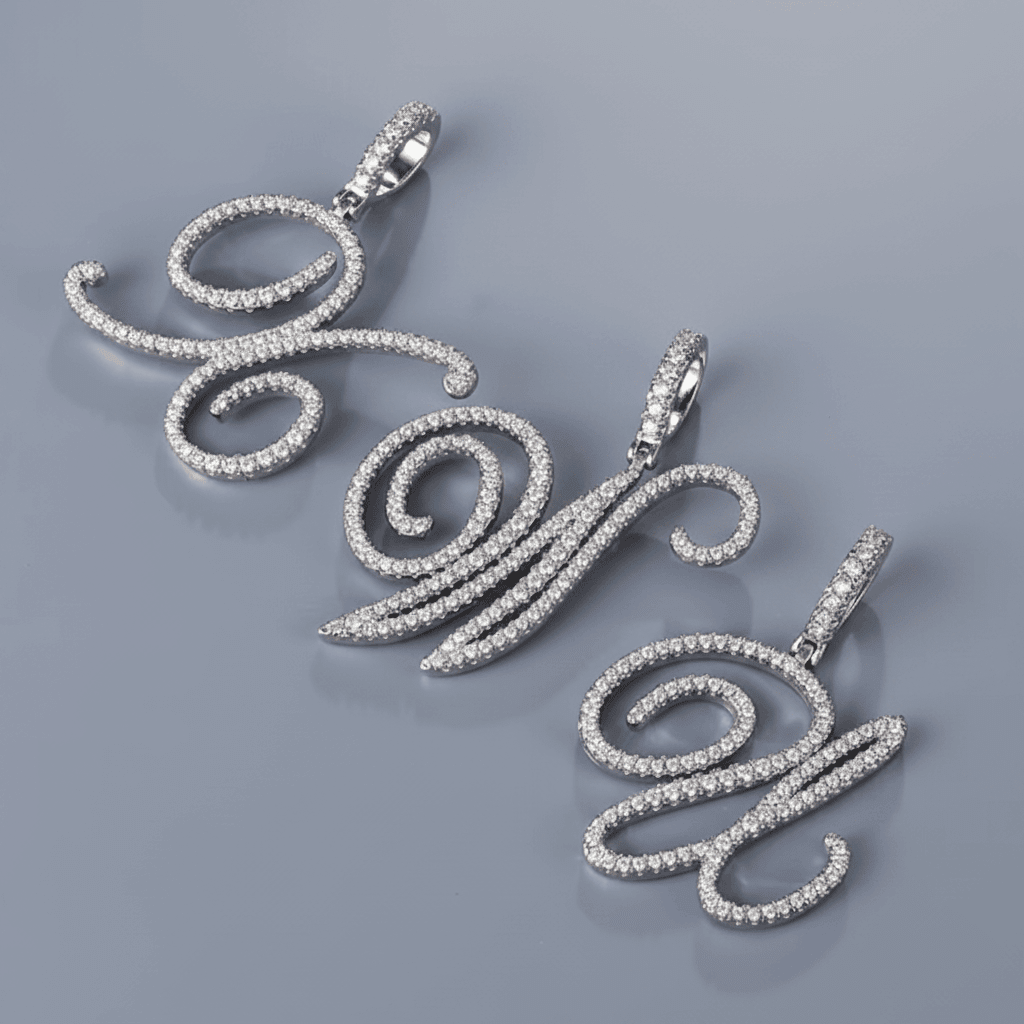 Aera Cursive Initial Letter Necklace - Polair
