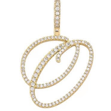 Aera Cursive Initial Letter Necklace - Polair