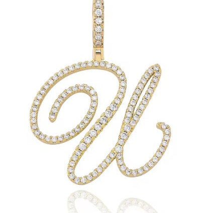 Aera Cursive Initial Letter Necklace - Polair