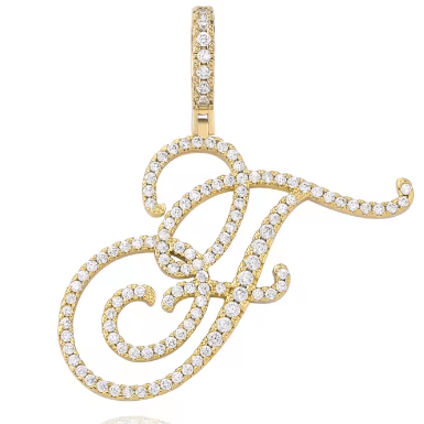 Aera Cursive Initial Letter Necklace - Polair