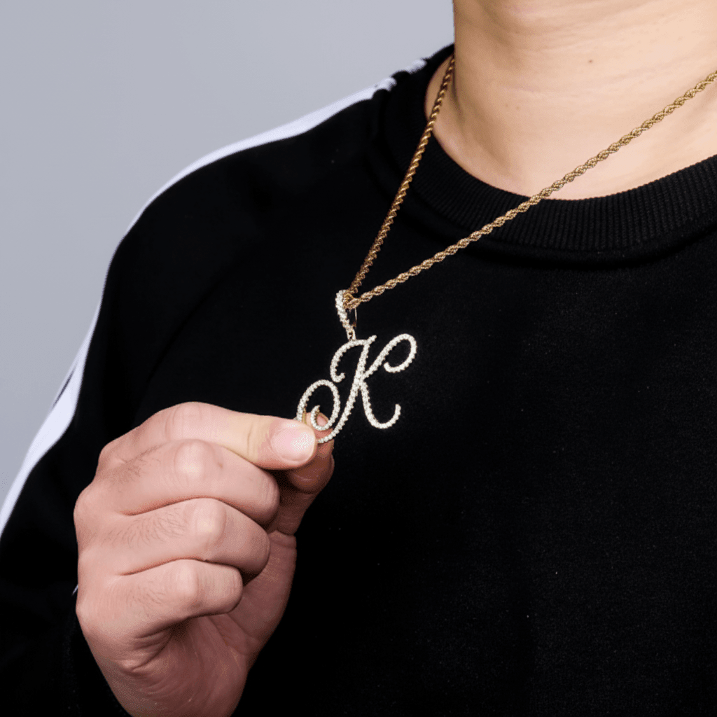 Aera Cursive Initial Letter Necklace - Polair