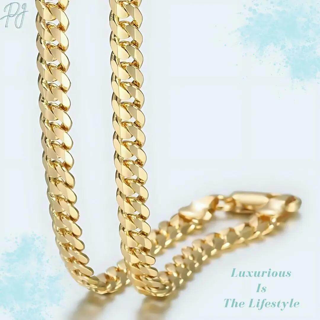 Aera Gold Cuban Chain Necklace - Polair