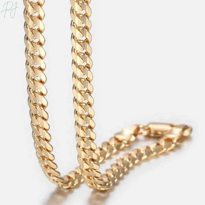 Aera Gold Cuban Chain Necklace - Polair