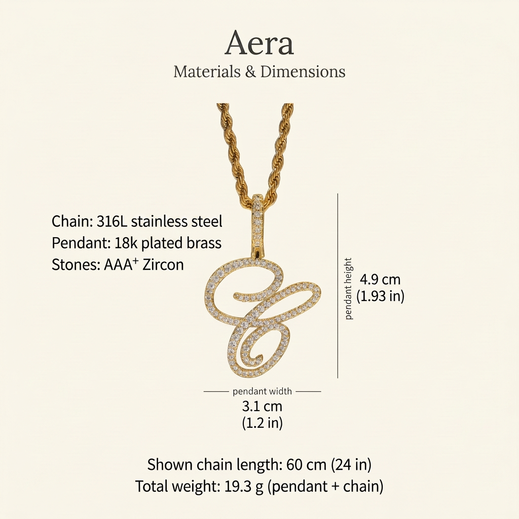 Aera graphic with updated pendant material label