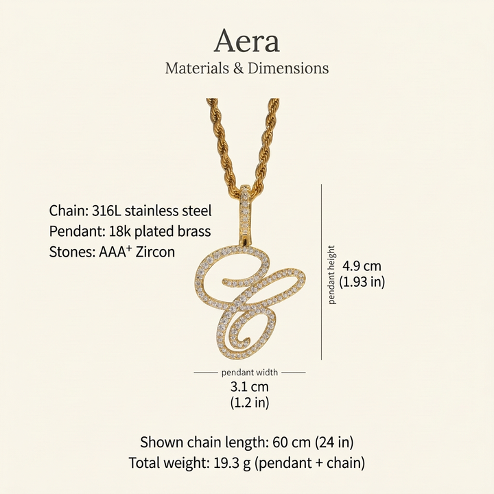 Aera graphic with updated pendant material label